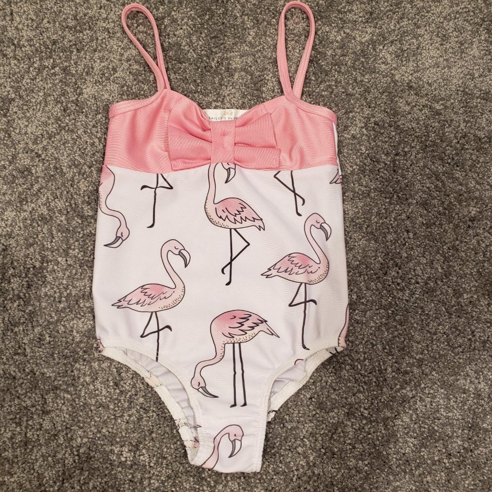 Bailey's Blossoms Boutique 1pc. Swimsuit ~Baby Girls Infant 12/18 month  A51